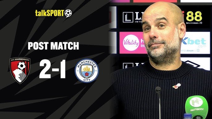 “Shock Defeat: Man City’s Unbeaten League Streak Shattered by Bournemouth – Full Highlights and Reactions Inside!”