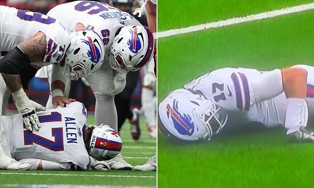 “Josh Allen Sparks Injury Fears with Postgame X-Rays After Battle Against Lions”