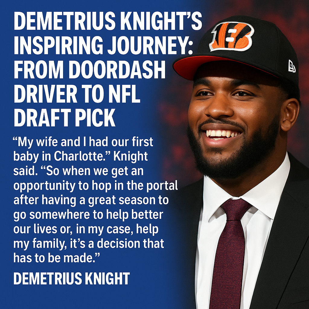 “From DoorDash to Draft Day: The Untold story of Demetrius Knight’s Emotional Journey Will Leave You Inspired”