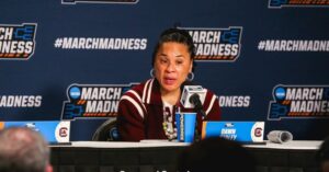 dawn-staley_54406246440_o-South-Carolina-Gamecocks-womens-basketball-vs-Indiana-Colonial-Life-Arena-Columbia-SC-March-23-2025-Credit-Katie-Dugan-GamecockCentral-e1744052711104