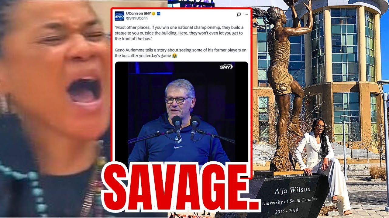 “Why Geno Auriemma Couldn’t Hold Back His Complaints About Statues: NCAA Fans React to Columbia’s Shocking Dawn Staley Decision!”