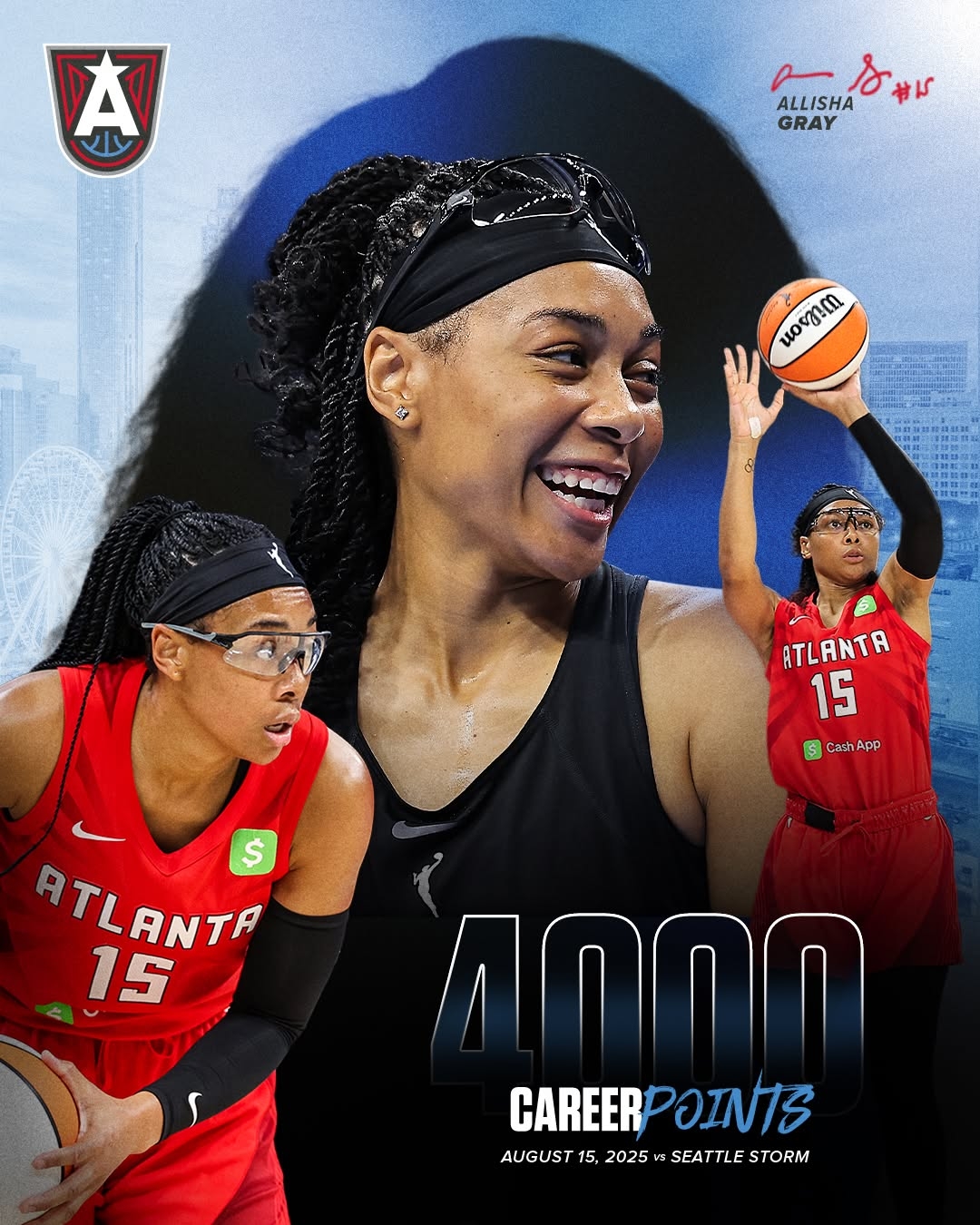“From Rookie of the Year to MVP Contender: Allisha Gray Hits 4,000 Carrier Point Milestone Has Her MVP Case Louder Than Ever”