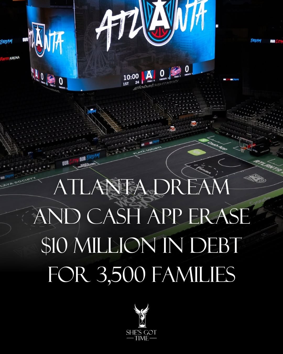 “Beyond Basketball: Atlanta Dream Team Up with Cash App and ForgiveCo to Deliver Real Change in Communities”