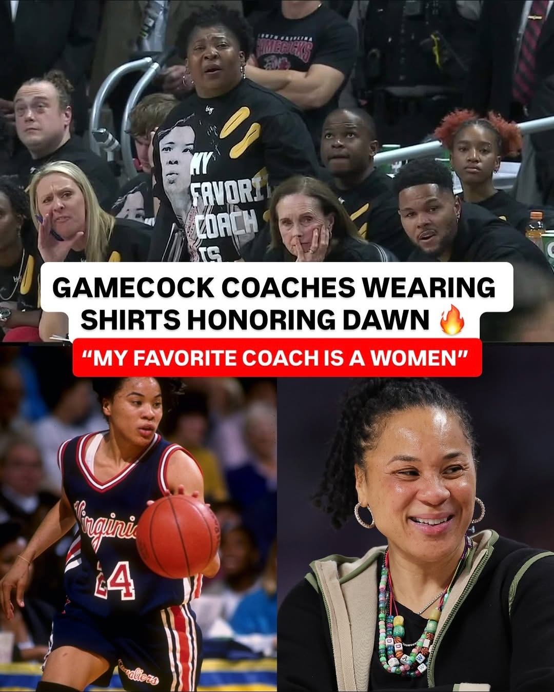 “Dawn Staley’s Coaching Staff Makes Bold Fashion Statement: Why South Carolina’s Staff Wore Dawn Staley Shirts — and the Meaning Behind the Message”