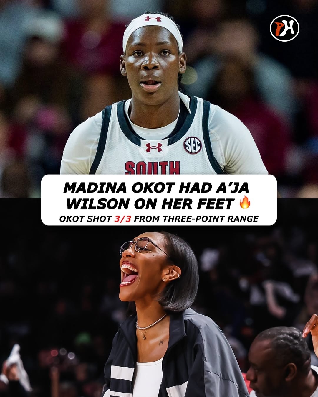 A’ja Wilson Watches in Awe as Madina Okot Puts on a Masterclass in South Carolina’s 85-48 Demolition of Ole Miss
