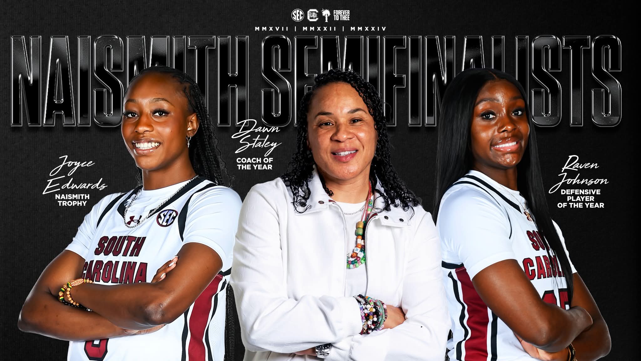 South Carolina Places Three on Naismith Semifinalist Lists — and the Case for Each One Is Impossible to Ignore