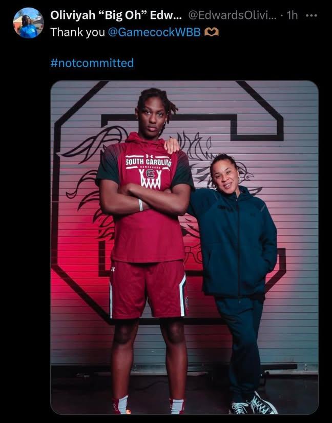 South Carolina Eyes Elite Post Prospect Oliviyah Edwards in High-Stakes Recruitment Battle: Here is What we know