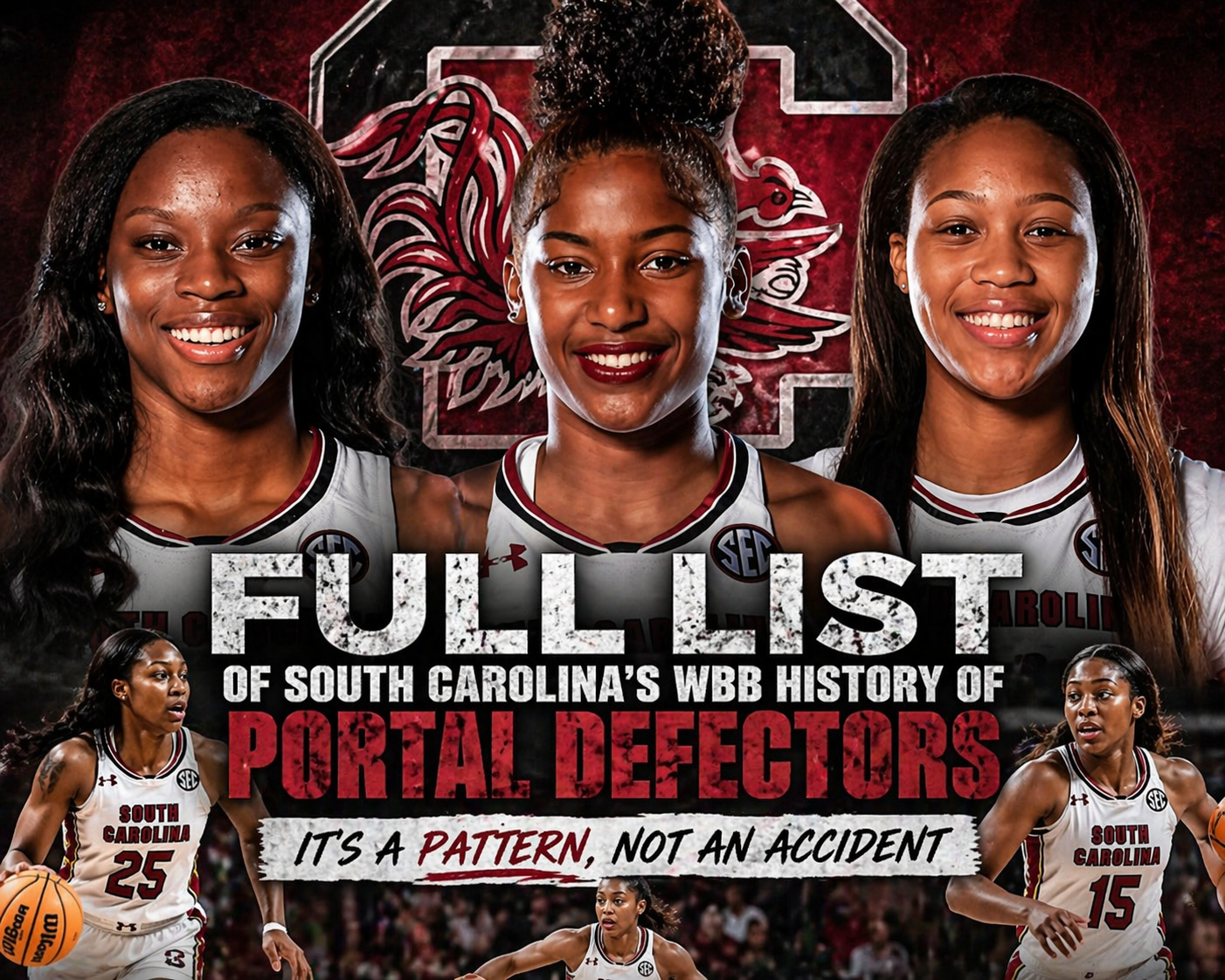 A look at The Full List of South Carolina’s WBB  history of portal defectors — It’s a Pattern, Not An Accident