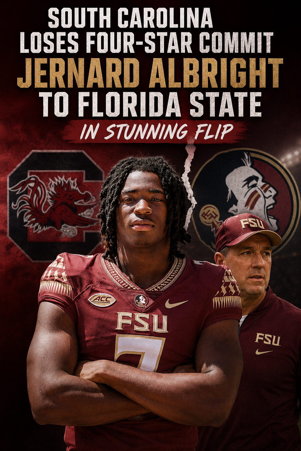 South Carolina Loses Four-Star Commit Jernard Albright to Florida State in Stunning Flip