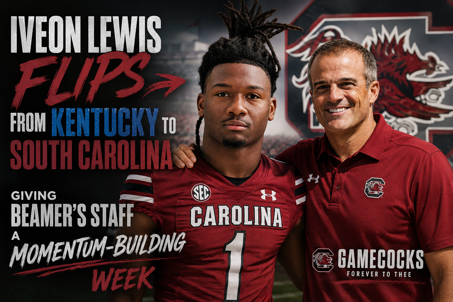 Iveon Lewis Flips From Kentucky to South Carolina, Giving Beamer’s Staff a Momentum-Building Week