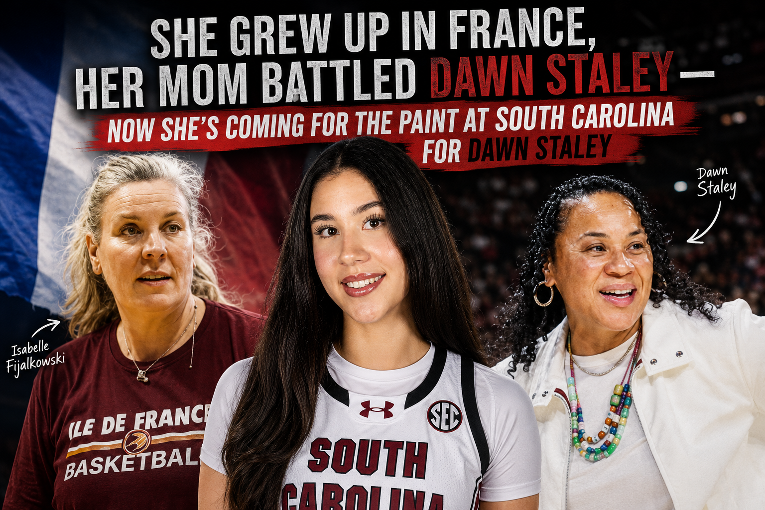 She Grew Up in France, Her Mom Battled Dawn Staley — Now She’s Coming for the Paint at South Carolina