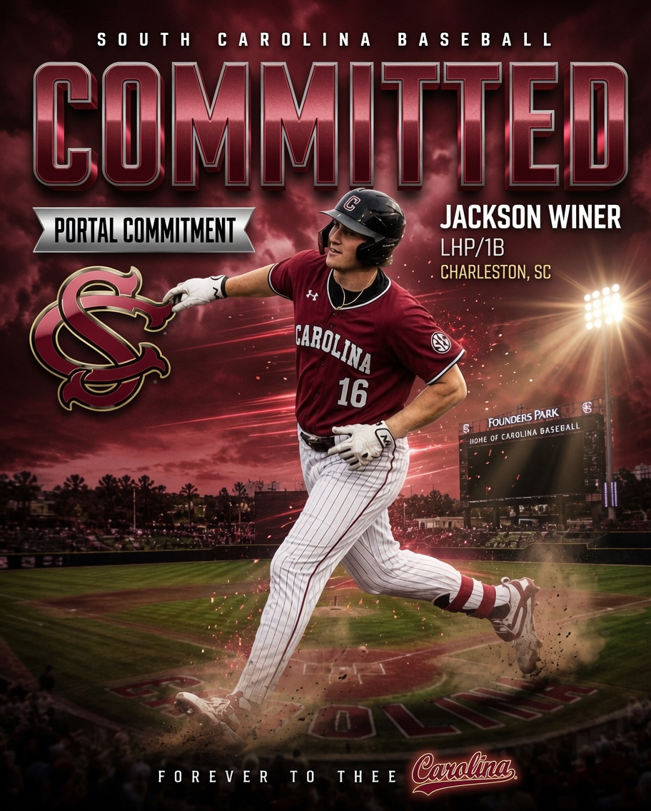 South Carolina Baseball Lands Its Most Intriguing Portal Piece Yet: Two-Way Talent Jackson Winer Commits to the Gamecocks