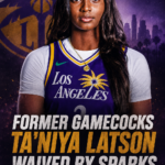 Former Gamecocks Ta’Niya Latson Waived by Sparks Amid Roster Shakeup