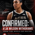 A’ja Wilson Withdraws From FIBA World Cup Roster Amid Health Concerns