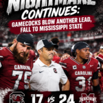 South Carolina’s Nightmare Continues: Gamecocks Blow Another Lead, Fall to Mississippi State