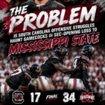 Stalled Red Zone Trips and Second-Half Collapse Doom South Carolina in 41-34 Loss