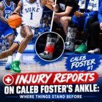 Injury Reports on Caleb Foster’s Ankle: Where Things Stand Before Tennessee, Kansas and Army